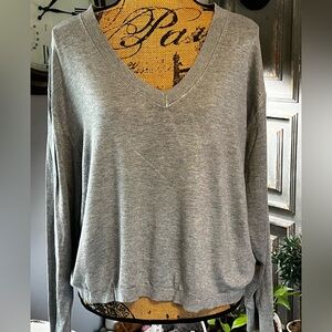 H&M Divided Heather Gray Knit Top